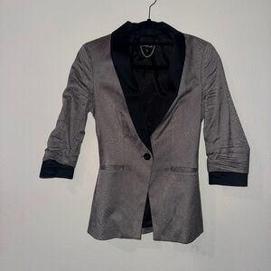 Elegant Gray Snakeskin Bebe Women's Blazer